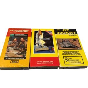 Lot of 3 Model / Modeling VHS Tape Collection - Model Building
